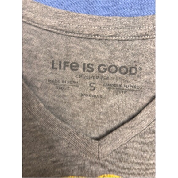 Life is Good Funny Dog Every Breath You Take Spoof T-shirt Women's Size S Gray - Picture 6 of 8